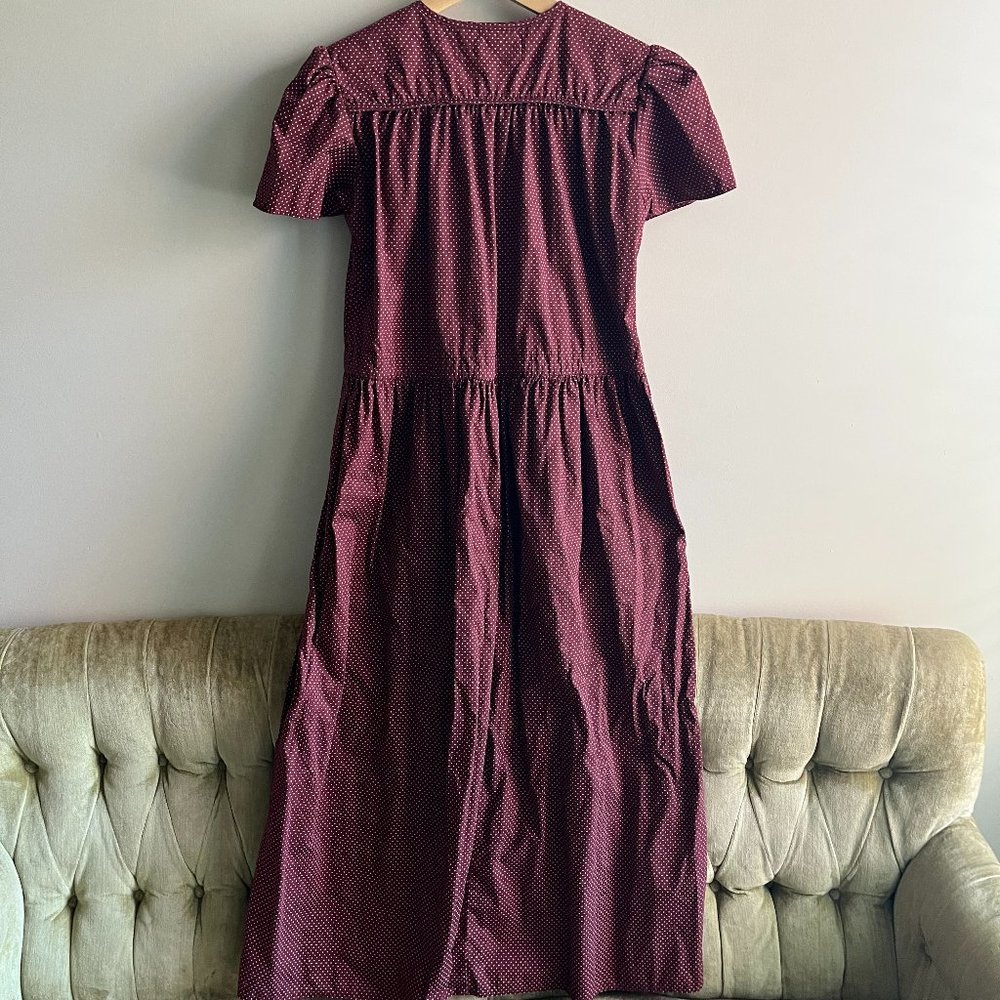 Christy Dawn - Dawn Dress in Burgundy Dot - Picture 5 of 10